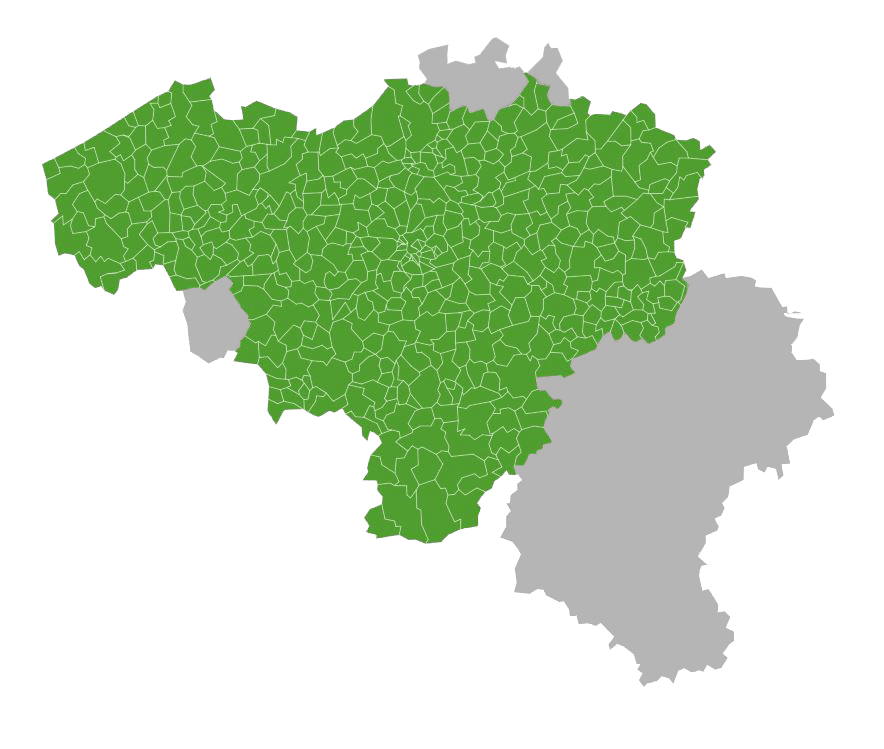 Informations livraison Belgique 1 carte livraison Belgique 2021