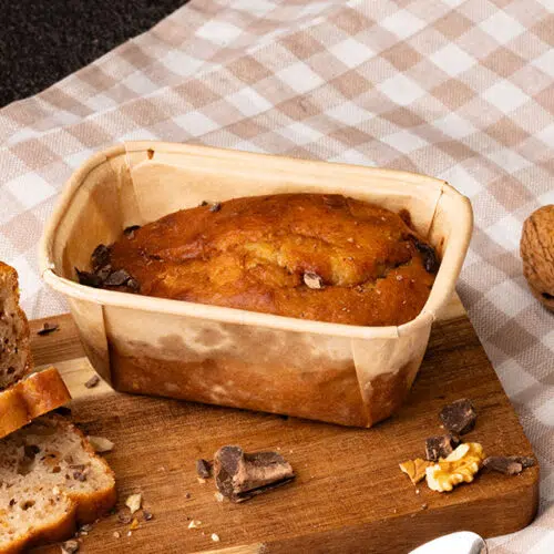 Cake banane, noix et chocolat