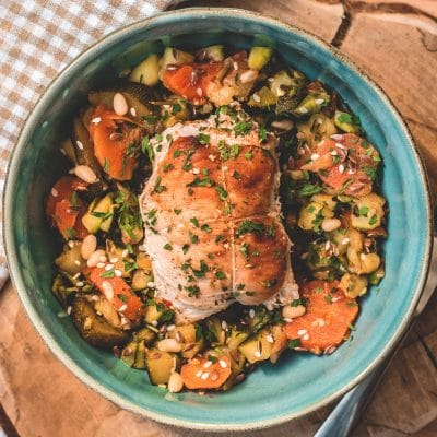 Accueil 48 Paupiette de volaille et légumes